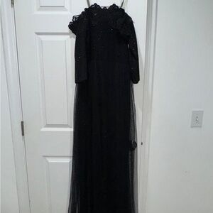 Elegant Black Lace Gown